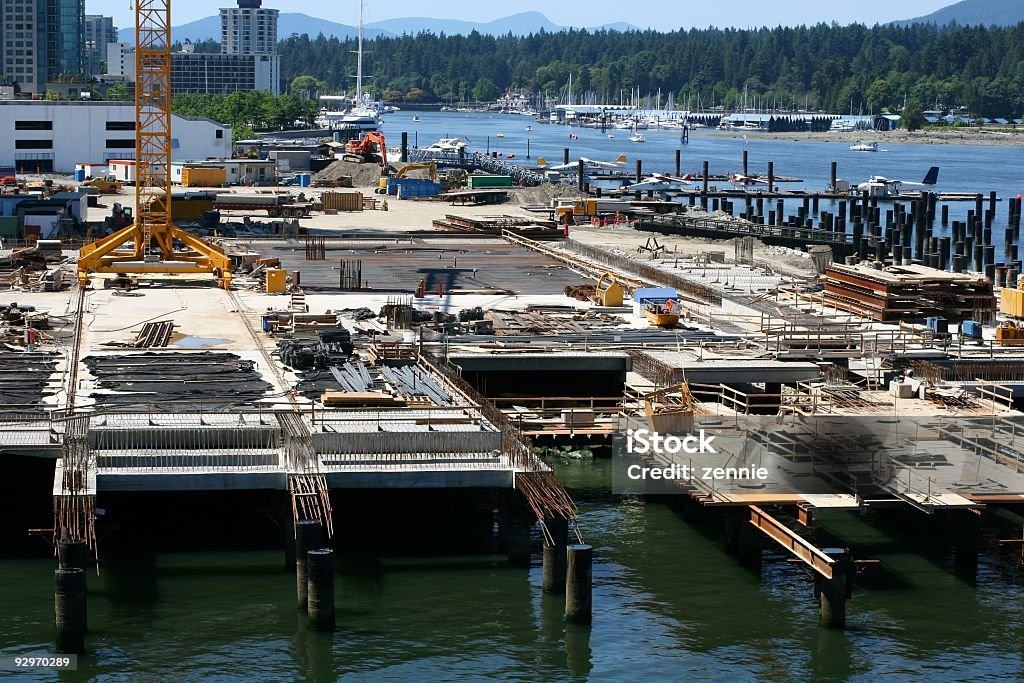 Vancouver Waterfront Konstrukcja z przesunięciem - Zbiór zdjęć royalty-free (Dzielnica nadbrzeżna)