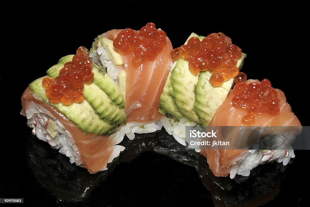 Verschiedene sushi-Röllchen - Lizenzfrei Asien Stock-Foto