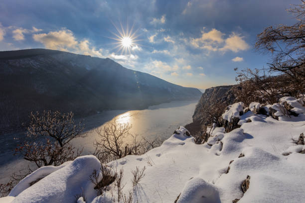 istock Danube Gorges in winter, Romania 929705830