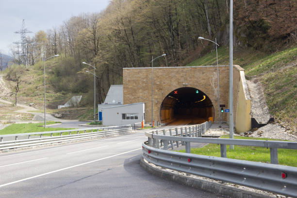 istock Highway and car tunnel. 929716842