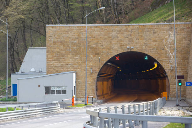 istock Highway and car tunnel. 929716958