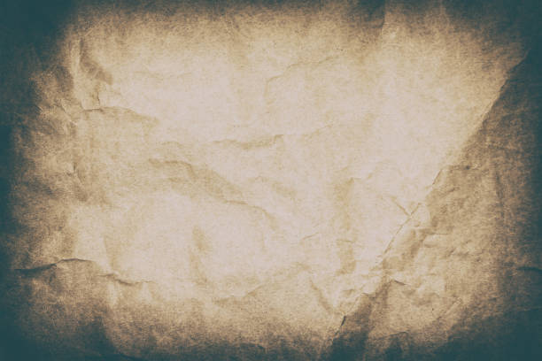 istock Retro background of old crumpled paper sheet texture 929724264