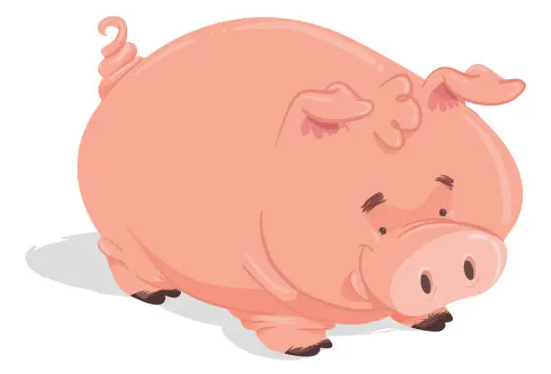 Vector illustration of The Pig