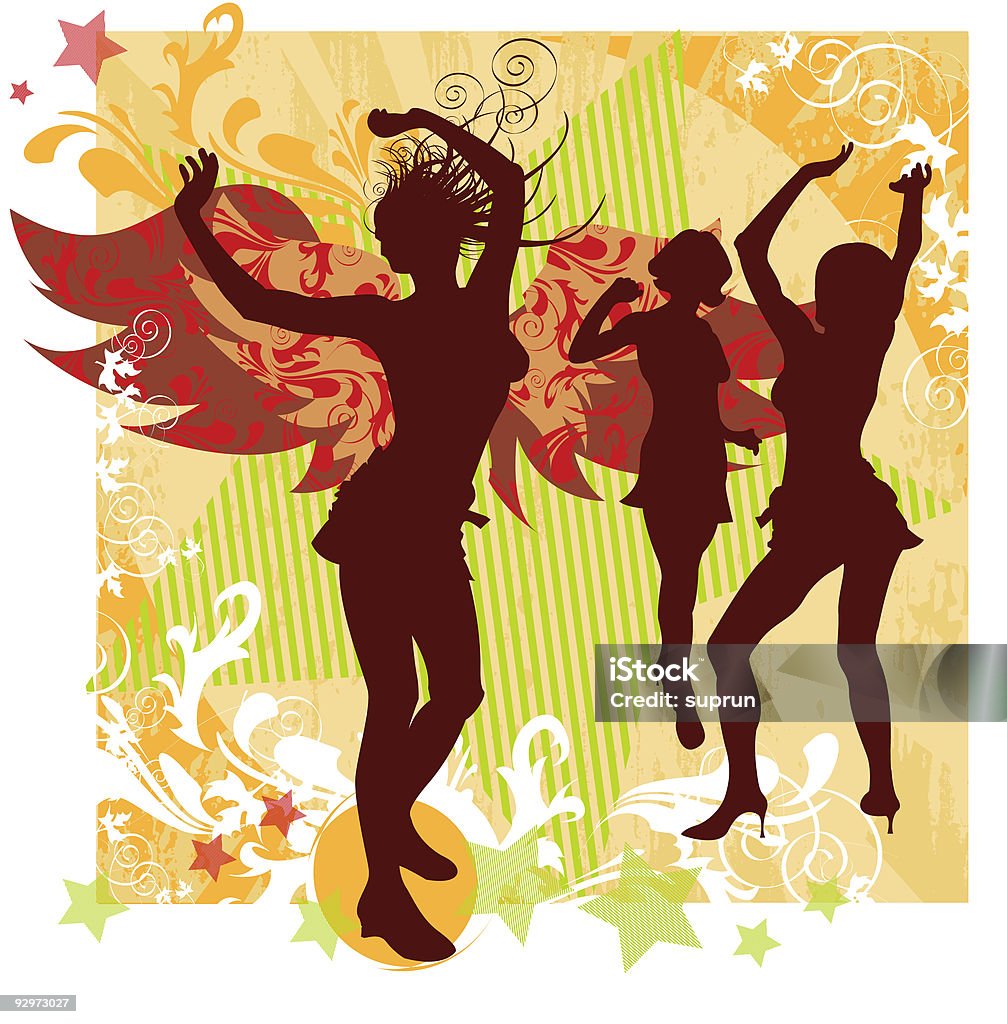 Angels de baile - Ilustración de stock de Abstracto libre de derechos