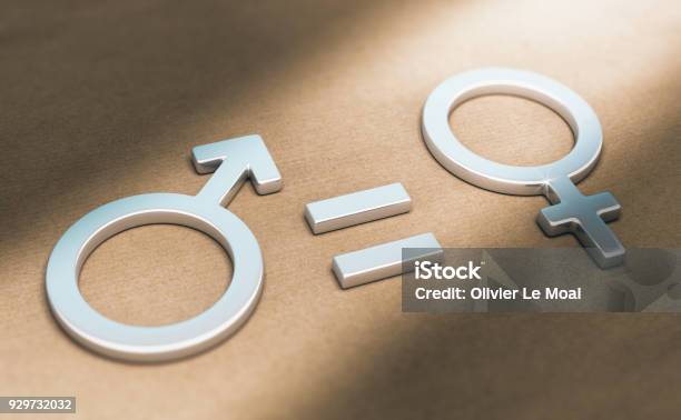 Women Rights Sexual Or Gender Equality Stock Photo - Download Image Now - Gender Equality, Equality, Wages
