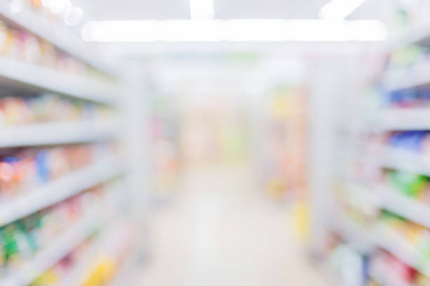 istock Supermarket blurred background with bokeh 929732190