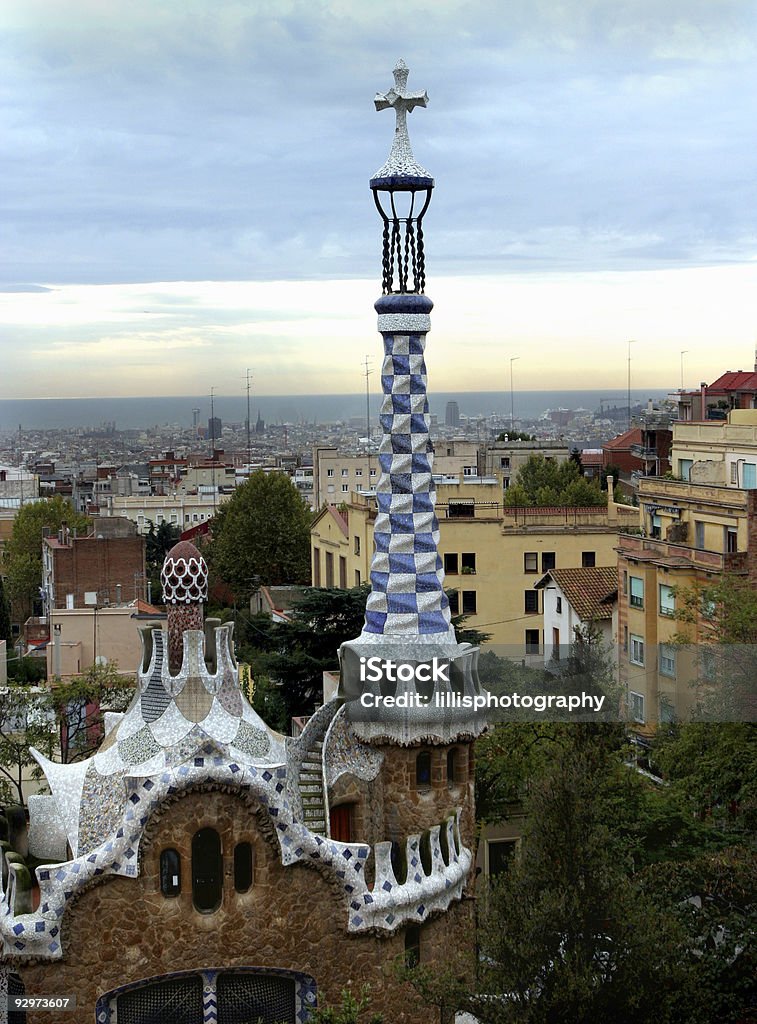 Parc Guell de l'Architecture de Gaudi, Barcelone, Espagne - Photo de Antonio Gaudi libre de droits