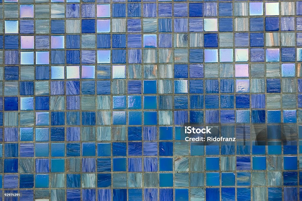 Blue mosaic texture  Abstract Stock Photo