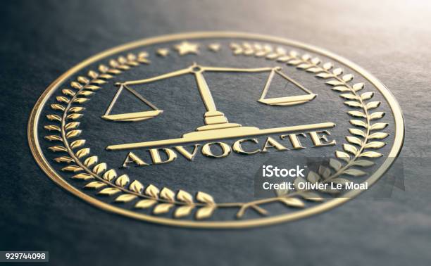 Golden Advocate Symbol Stock Photo - Download Image Now - Equal-Arm  Balance, Gold - Metal, Gold Colored - iStock