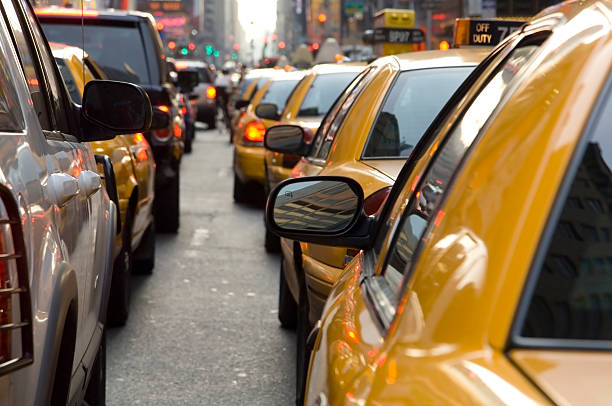 istock Taxi Cabs waiting in line 92974605