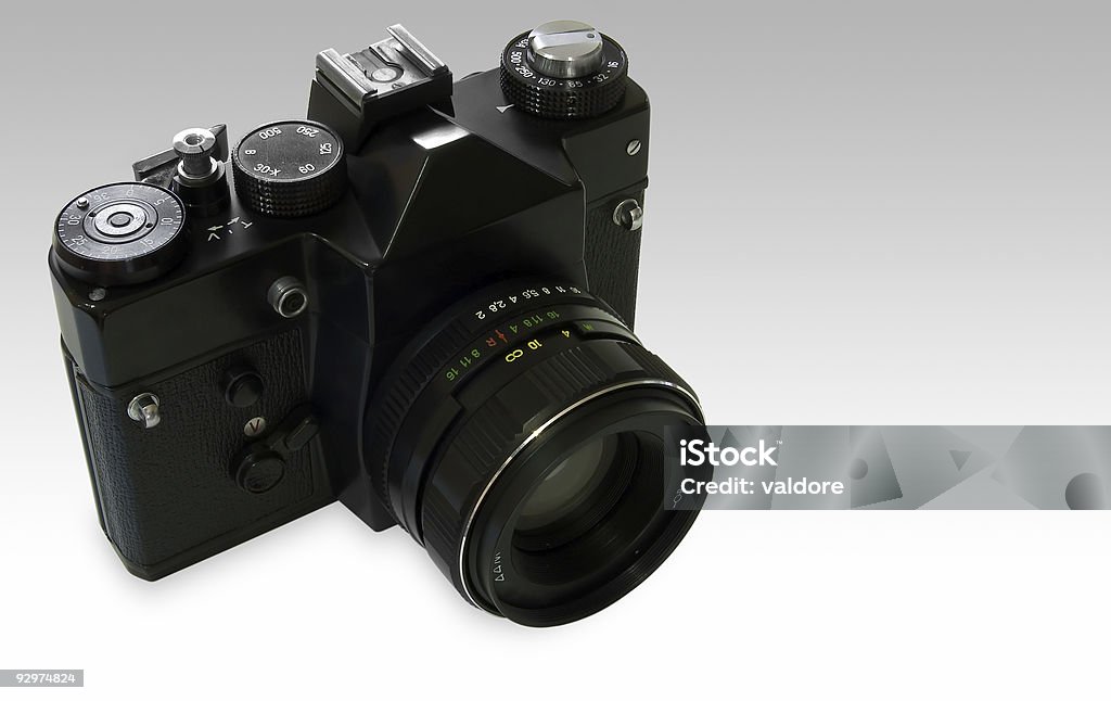 Retro SLR Camera  Aging Process Stock Photo