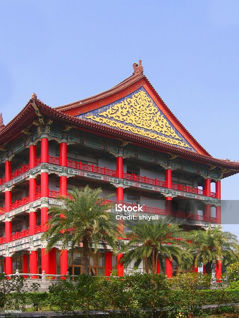 큰 중국 Style Building - 로열티 프리 0명 스톡 사진