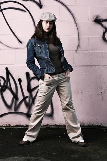 istock Thug-Like Stance By Casual Girl. 92974922