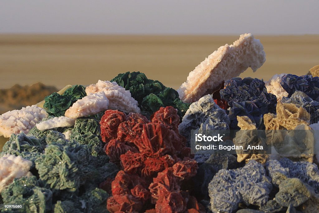染色砂のバラ - サハラ砂漠のロイヤリティフリーストックフォト