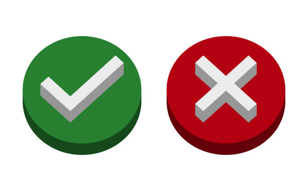 istock symbol yes or no icon,green,3D,red on white background.Vector illustration 929754058