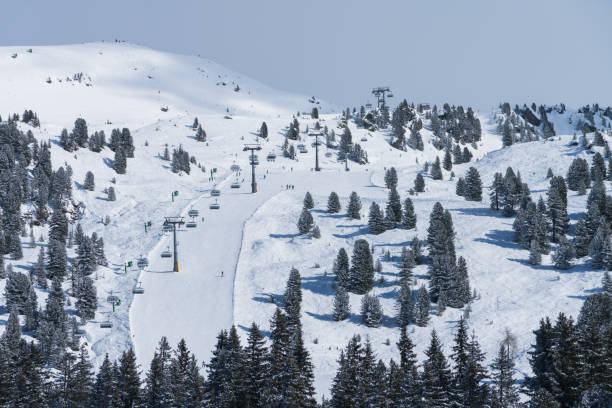 istock Skiing track in Zillertal valley, Austria 929755008