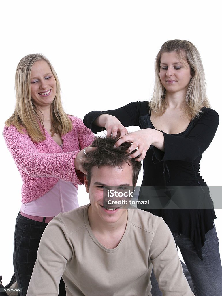massage des cheveux - Photo de Adulte libre de droits
