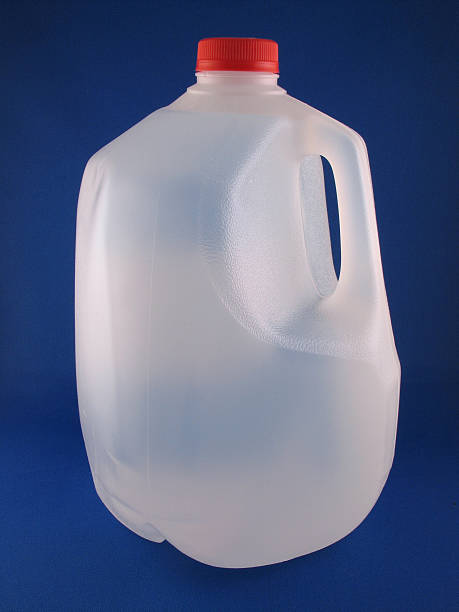 Gallon of Water Isolated Plastic Container | Recyclable Materials  gallon stock pictures, royalty-free photos & images