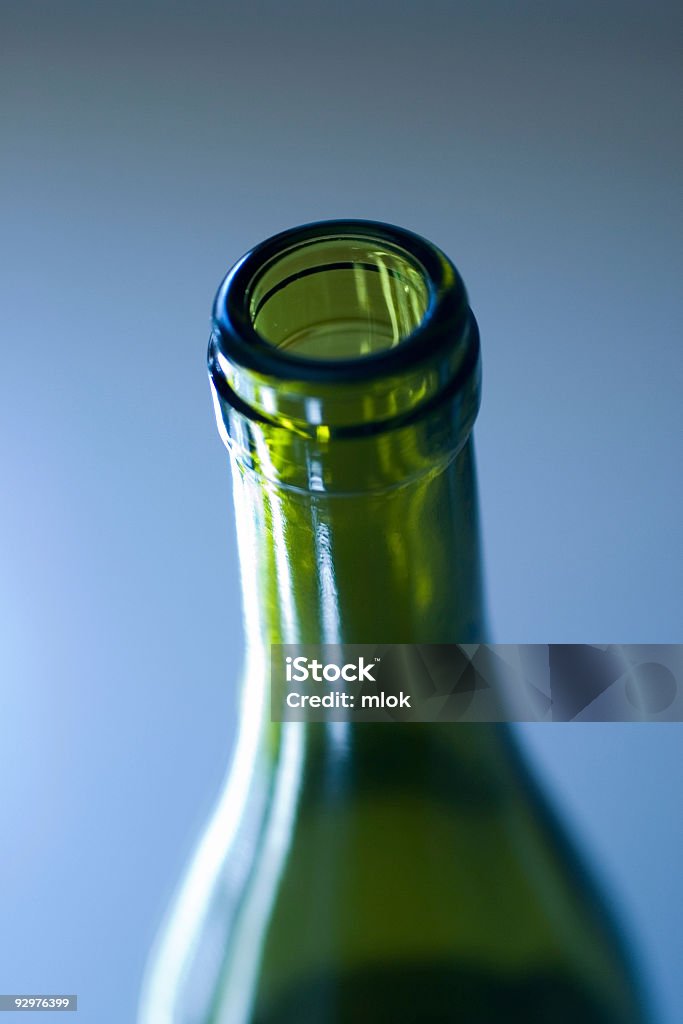 green wine bottle  Accessibility Stock Photo