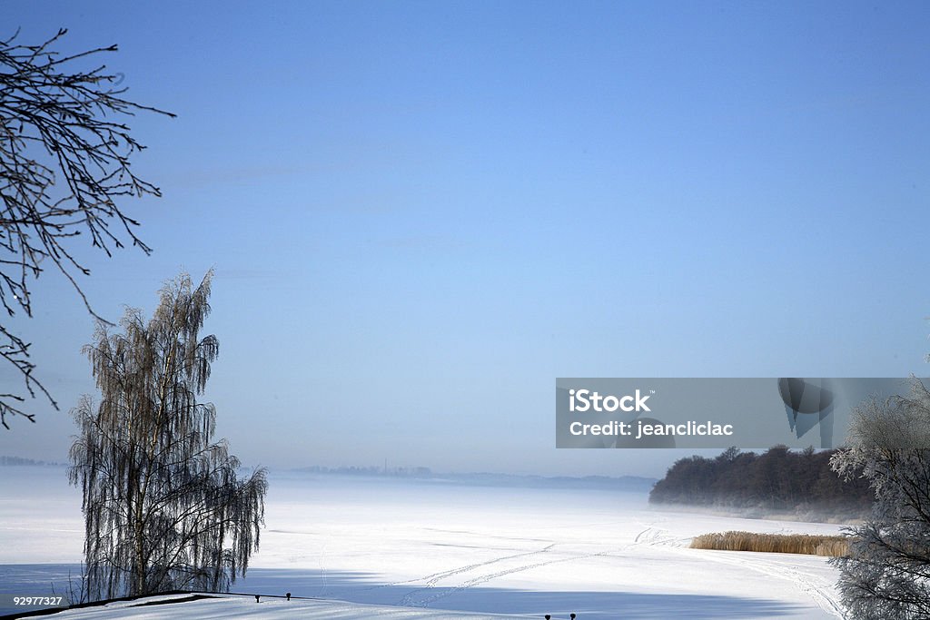 Inverno na Dinamarca - Foto de stock de Azul royalty-free