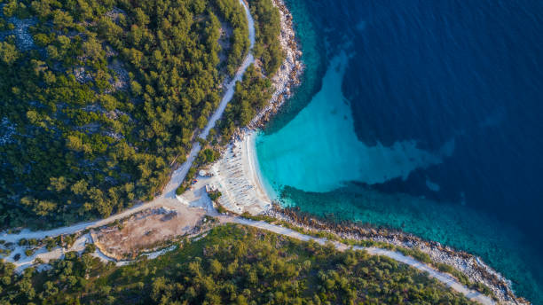 istock Marble beach (Saliara beach). Thassos island, Greece 929786162