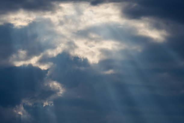 istock Beautiful sunlight ray and cloudy in blue sky 929789942