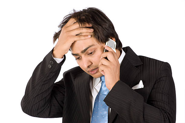 istock Ruin and unhappy with call 92979029