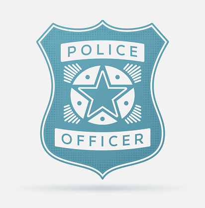 Police officer badge concept.