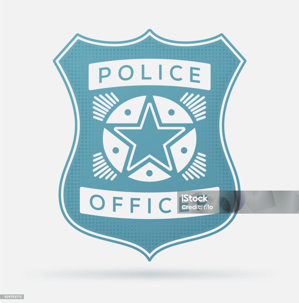 Police Officer Badge Police officer badge concept. Police Badge stock vector
