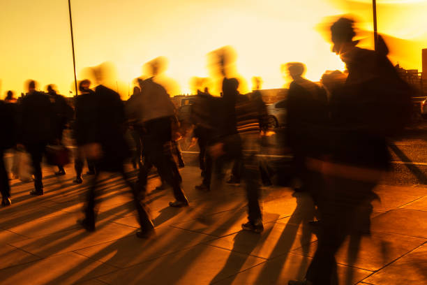 istock Rush Hour, Business People at Sunset, London 929796846