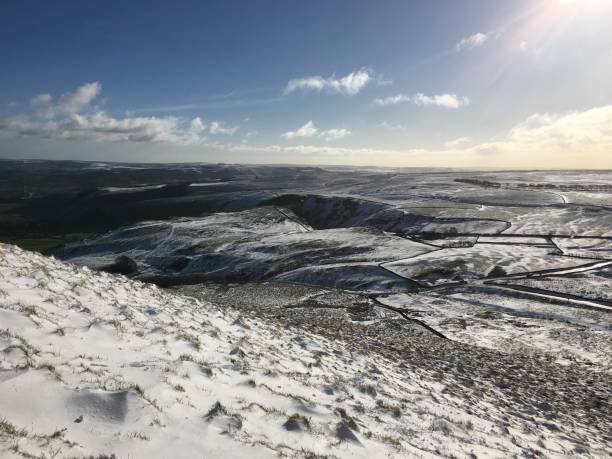 istock Snow covered scene from Mam Tor, Peak District, Derbyshire 929797096