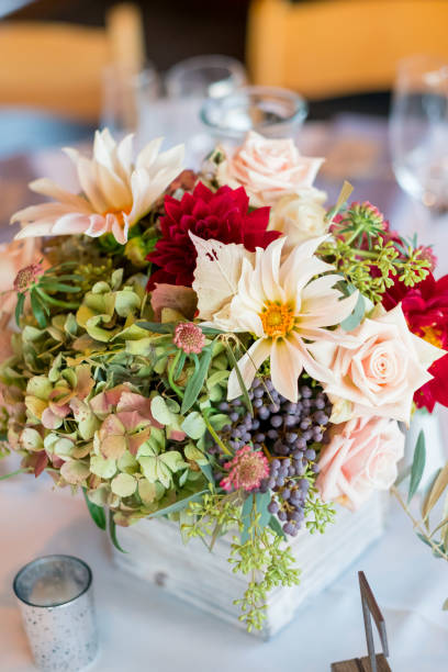 istock Autumn Wedding Floral Centerpiece 929797464