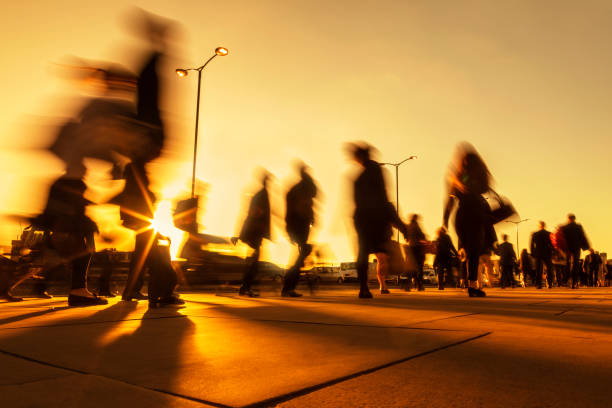 istock Office Workers Walking in London at Sunset, England 929797512