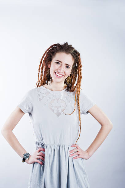 istock Studio shoot of girl with dreads. 929803330