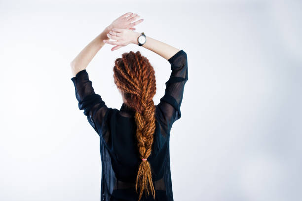 istock Studio shoot of girl with dreads. 929803342