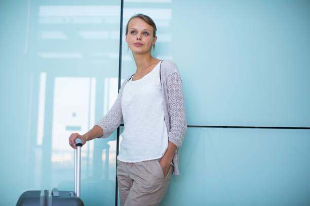 istock Young female passenger at the airport 929803910