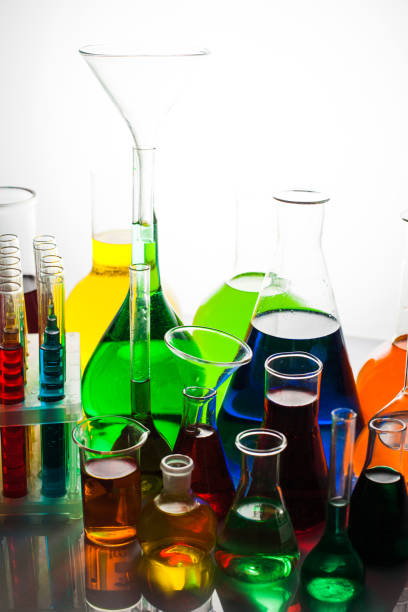 istock Laboratory glass with liquids 929815910