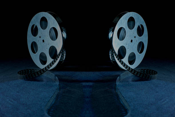 istock Movie reel on a black background 929826888