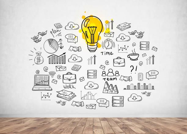 istock Business idea sketch on a concrete wall 929830328