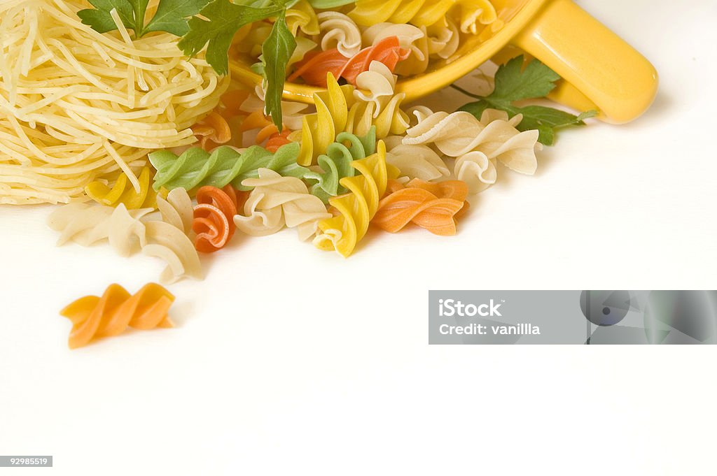 colorfil pasta detail  Close-up Stock Photo