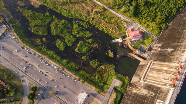 Aerial photos of  Large Dam .