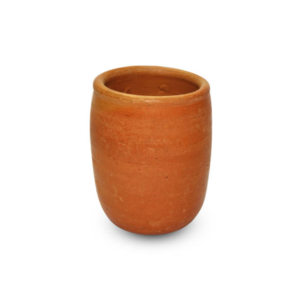 istock glass from clay on the isolated background 929865716