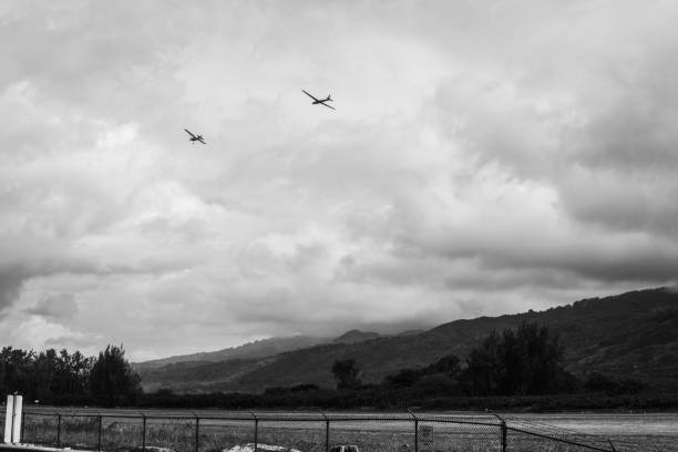 istock A glider fly over cloudy sky. North shore Hawaii Oahu. 929866090