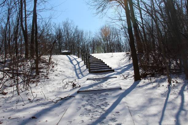 istock Snowy Wooden Stairs 929866522