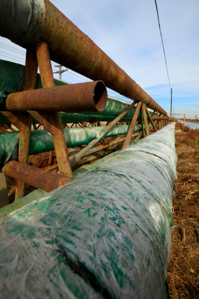istock Pipeline of oil fields 929876726