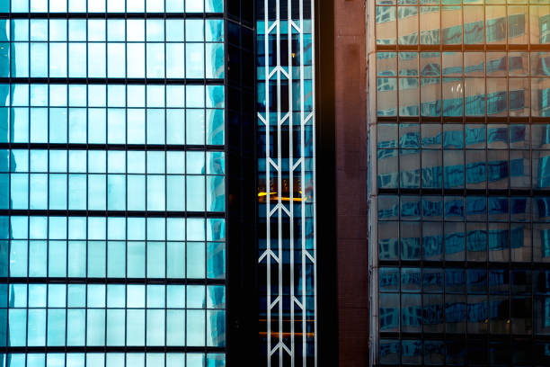 istock Modern office building detail, glass surface 929878926