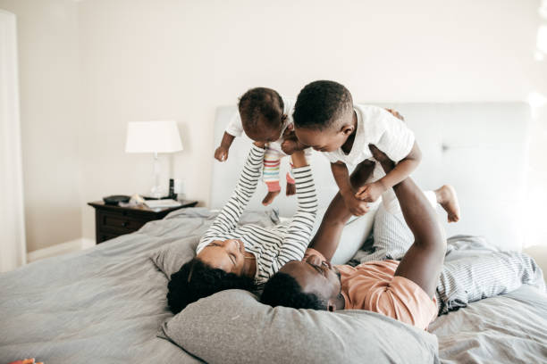 istock Happy family with  two kids 929884112