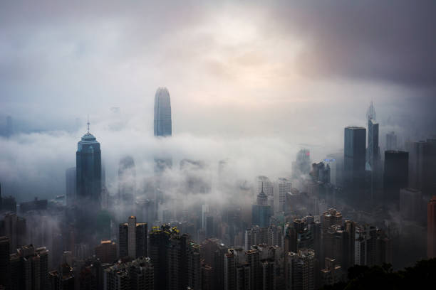 istock Misty and Cloudy view at Hong Kong 929887080