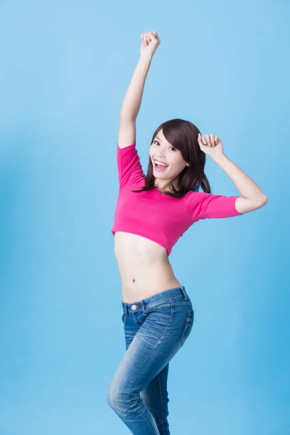istock woman smile happily to you 929901678