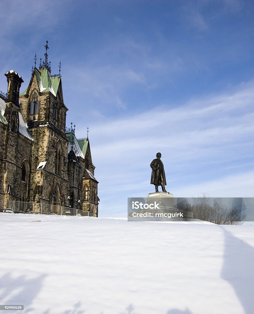 Monumento no Parlamento Ottawa, Canadá - Foto de stock de Autoridade royalty-free